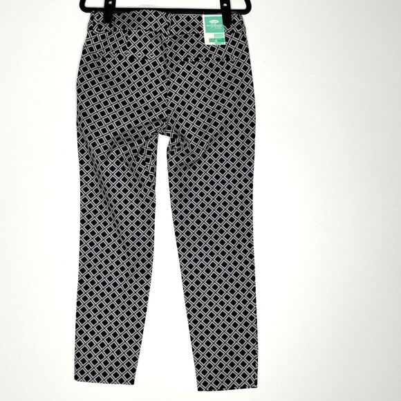 New Old Navy The Pixie Mid-Rise Geometric Ankle Pants Women's Size 6 - Picture 2 of 11